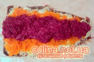 Под шубой селедка рулетом Под шубой селедка рулетом